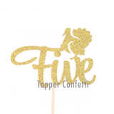 Turkey Five Cake Topper