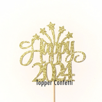 Happy 2024 Cake Topper