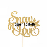 Snow in Love Cake Topper