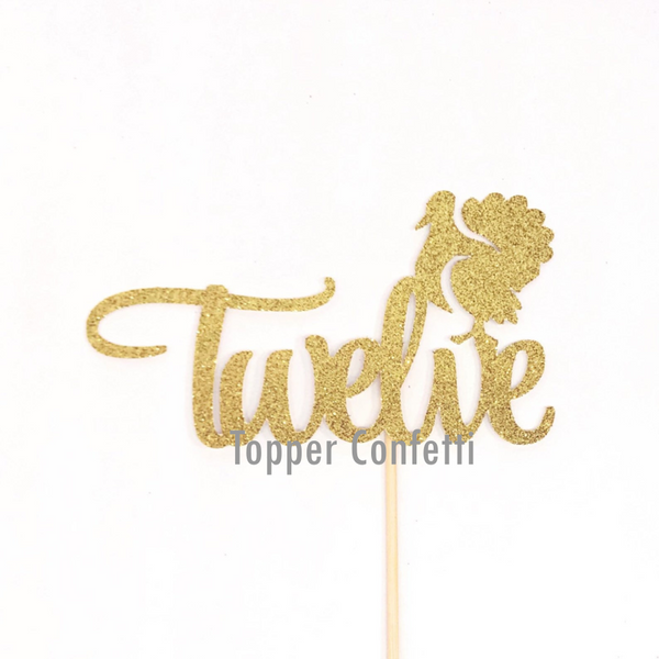 Turkey Twelve Cake Topper