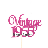 Vintage 1955 Cake Topper
