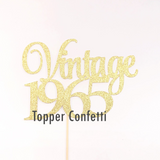 Vintage 1965 Cake Topper