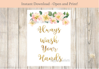 Always Wash Your Hands Sign