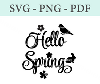 Hello Spring Digital Files