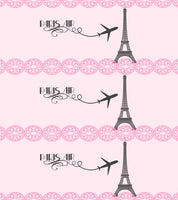 Editable - Double Sided Boarding Pass Invitation, Pink