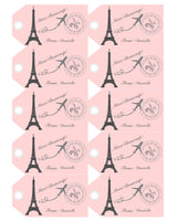 Editable - Paris Favor Tag