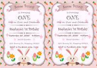 Editable - Some Bunny is One Invitation