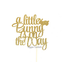 A Little Bunny is on the Way Cake Topper