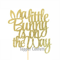 A Little Bunny is on the Way Cake Topper