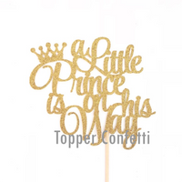 A Little Prince is on his Way Cake Topper