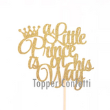 A Little Prince is on his Way Cake Topper