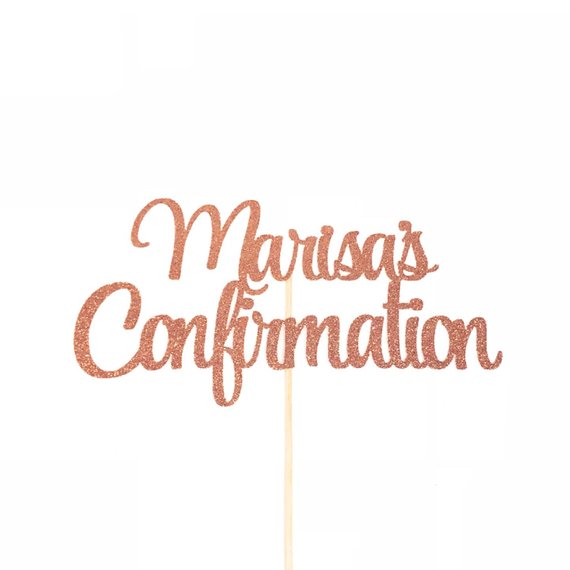 Custom Confirmation Cake Topper