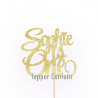 Custom One Cake Topper