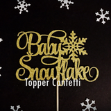 Baby Snowflake Cake Topper