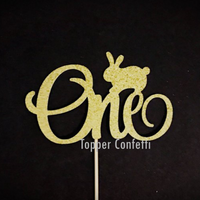 Bunny One Cake Topper