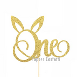 Bunny One Cake Topper