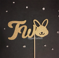 Bunny Two Cake Topper