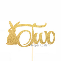 Bunny Two Cake Topper