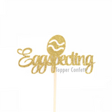 Eggspecting Cake Topper