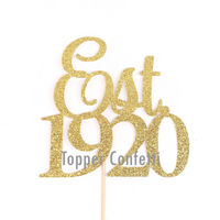 Est 1920 Cake Topper