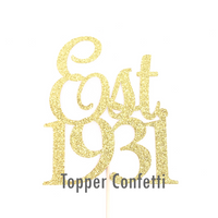 Est 1931 Cake Topper