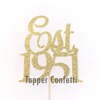 Est 1951 Cake Topper