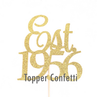 Est 1956 Cake Topper