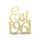 Est 1961 Cake Topper
