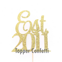 Est 2011 Cake Topper