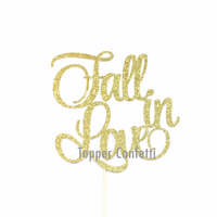 Fall in Love Cake Topper