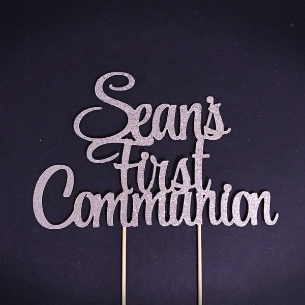 Custom First Communion Cake Topper