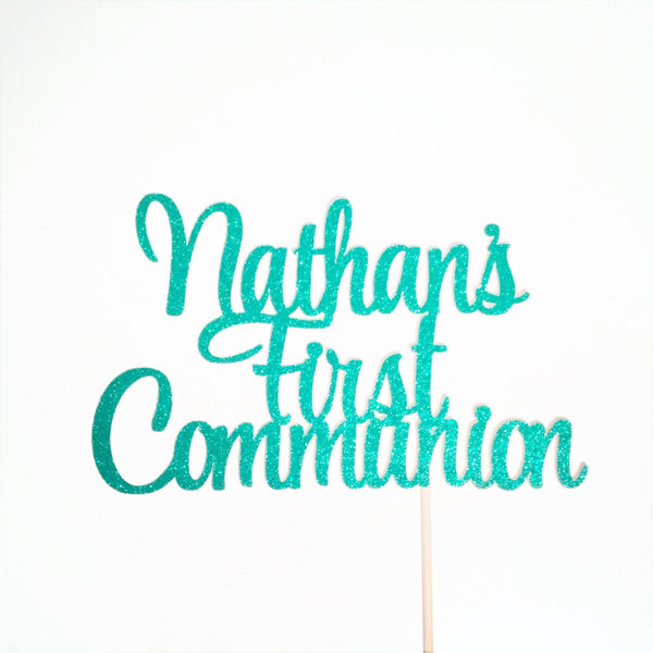 Custom First Communion Cake Topper