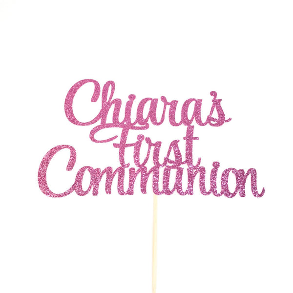 Custom First Communion Cake Topper