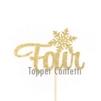 Four Cake Topper