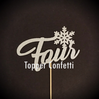 Four Cake Topper
