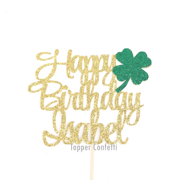Custom Happy Birthday Cake Topper