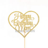 Happy Birthday Mom Cake Topper