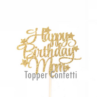 Happy Birthday Mom Cake Topper