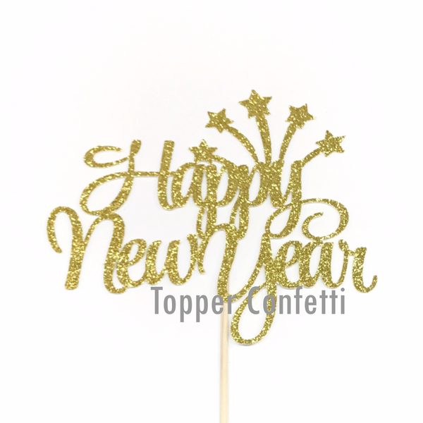 Happy New Year Cake Topper