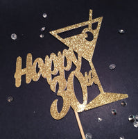 30 birthday cake topper, dirty 30 birthday thirty birthday, dirty martini birthday, gold party decorations, jumbo cupcake topper