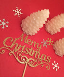 Merry Christmas Cake Topper, Xmas Cake Topper, Christmas Table Decorations, Xmas Decoration, Christmas Decoration