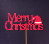Merry Christmas Cake Topper, Christmas Decorations, X'mas Cake Topper, Christmas Party Decorations