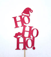 Ho Ho Ho Cake Topper, Christmas Cake Topper, Christmas Decorations, Happy Holidays Cake Topper