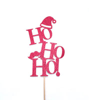 Ho Ho Ho Cake Topper, Christmas Cake Topper, Christmas Decorations, Happy Holidays Cake Topper