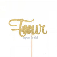 Lucky Four Cake Topper