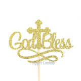 God Bless Cake Topper