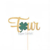 Lucky Four Cake Topper