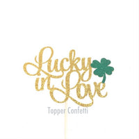 Lucky in Love Cake Topper