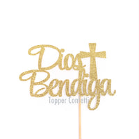 Dios Bendiga Cake Topper