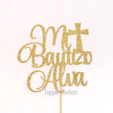 Custom Mi Bautizo Cake Topper